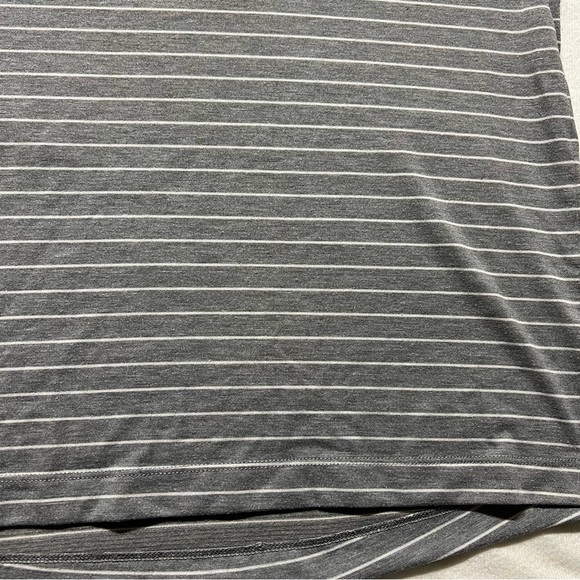 Lululemon Medium evolution polo shirt men grey stripe - Picture 2 of 6